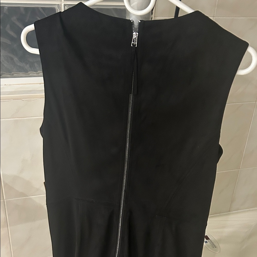 Rachel Zoe Elegant Black Fringe Midi Dress - Picture 3 of 4